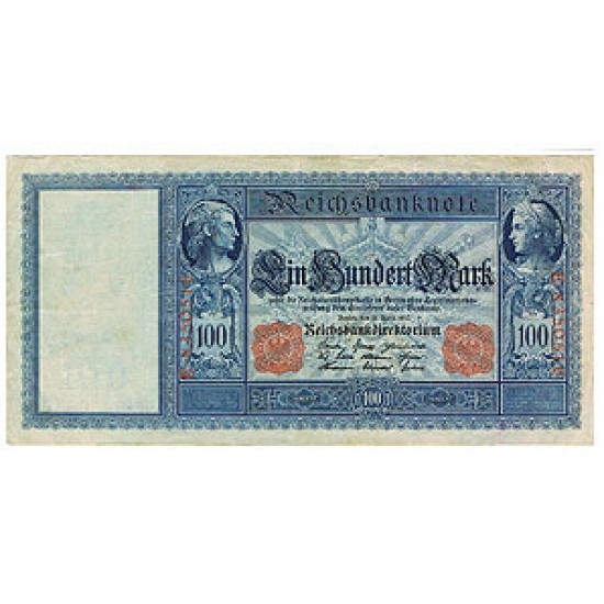 1910 - Germany Pic 42 100 Marks VF banknote 1910 - Germany Pic 42 100 Marks VF banknote