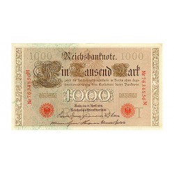 1910 - Germany PIC 44b  1.000 Marks banknote UNC