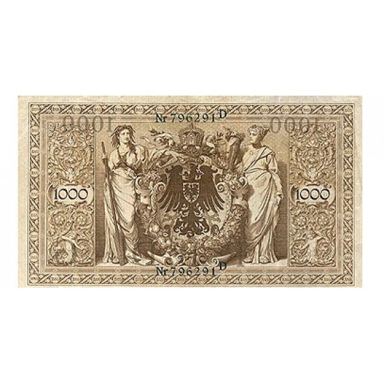 1910 - Germany Pic 45b 1.000 Marks banknote 1910 - Germany Pic 45b 1.000 Marks banknote