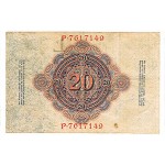 1914 - Germany Pic 46b   20 Marks VF banknote