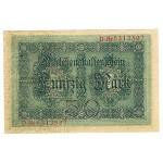 1914 - Germany Pic 49b   50 Marks  X F+ banknote