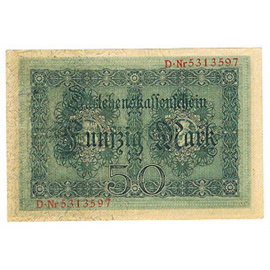 1914 - Germany Pic 49b 50 Marks X F+ banknote 1914 - Germany Pic 49b 50 Marks X F+ banknote
