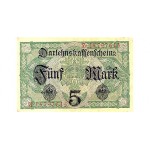 1917 - Germany PIC 56b           5 Marks banknote