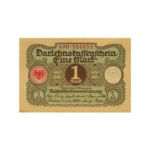 1920 - Alemania PIC 58 billete de 1 Marco S/C