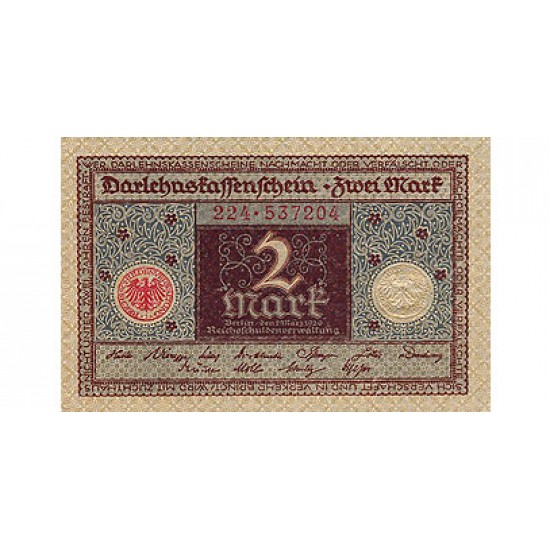 1920 - Germany PIC 60 2 Marks banknote 1920 - Germany PIC 60 2 Marks banknote