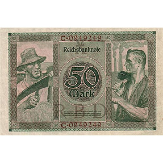 1920 - Germany Pic 68 50 Marks banknote 1920 - Germany Pic 68 50 Marks banknote