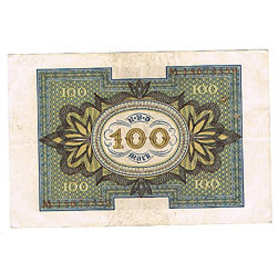 1920 - Germany PIC 69 a 100 Marks VF banknote 1920 - Germany PIC 69 a 100 Marks VF banknote
