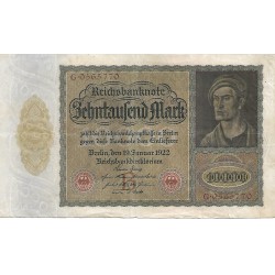 1922 - Germany PIC 70 10.000 Marcos VF banknote