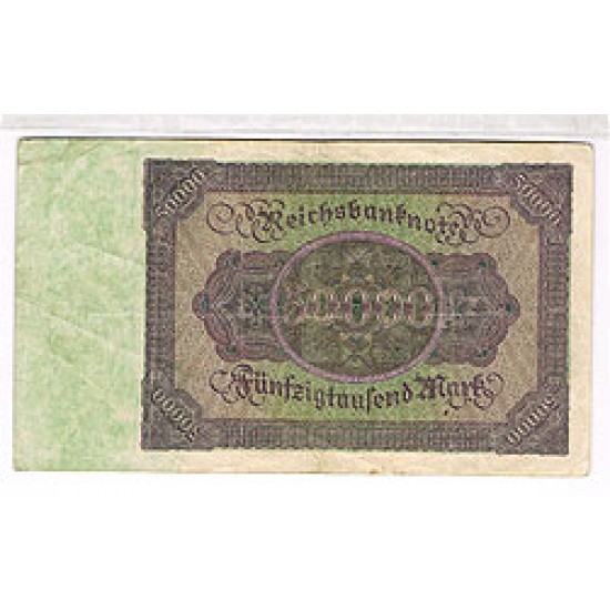 1922 - Germany PIC 79 50.000 Marks F banknote 1922 - Germany PIC 79 50.000 Marks F banknote