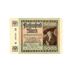 1922 - Alemania Pic 81  billete de 5.000 Marcos S/C