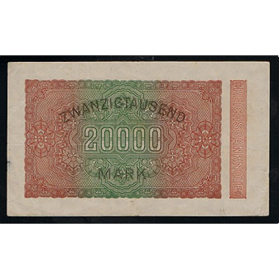 1923 - Germany Pic 85 20.000 Marks VF banknote 1923 - Germany Pic 85 20.000 Marks VF banknote