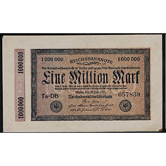 1923 - Germany Pic 93 1.000.000 Marks VF banknote 1923 - Germany Pic 93 1.000.000 Marks VF banknote