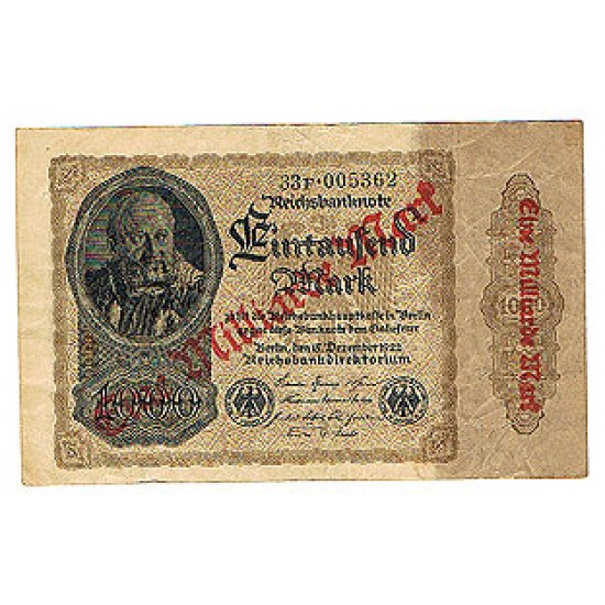 1923 - Germany Pic 113 1.000 Marks F banknote 1923 - Germany Pic 113 1.000 Marks F banknote