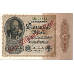 1923 - Alemania PIC 113b billete 1 Milliarde sobre 1000 Marcos S/C 1923 - Alemania PIC 113b billete 1 Milliarde sobre 1000 Marcos S/C