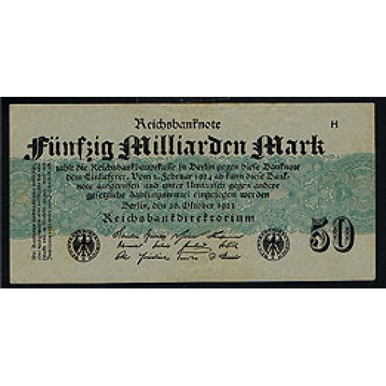 1923 - Germany PIC 125 50 Millons Marks XF banknote 1923 - Germany PIC 125 50 Millons Marks XF banknote