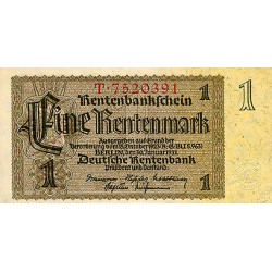 1937 - Germany PIC 173b 1 Reichsmark UNC banknote