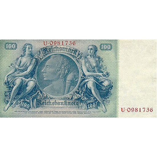 1935 - Germany PIC 183a 100 Reichsmarks banknote 1935 - Germany PIC 183a 100 Reichsmarks banknote