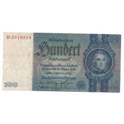 1935 -  Germany PIC 183a 100 Reichsmarks XF banknote