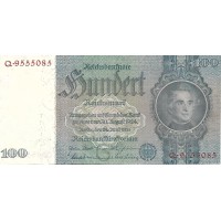 1935 -  Germany 100 Reichsmarks banknote PIC 183a UNC