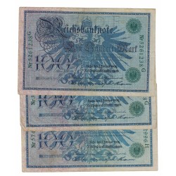1908 - Germany Pic 34 100 Marks VF banknote