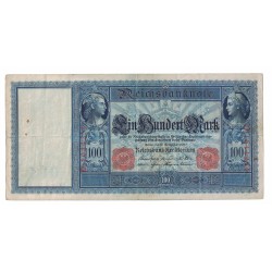 1909 - Alemania Pic 38 billete de 100 Marcos MBC