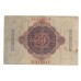 1914 -  Alemania Pic 46a billete de 20 Marcos BC