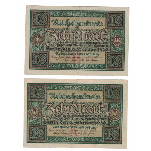 1920 - Alemania PIC 67a billete de 10 Marcos EBC