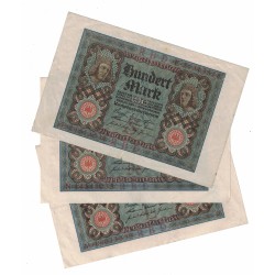 1920 - Alemania PIC 69b billete de 100 Marcos MBC