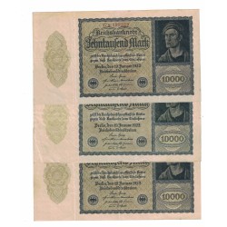 1922 - Germany PIC 72 10.000 Marcos VF banknote