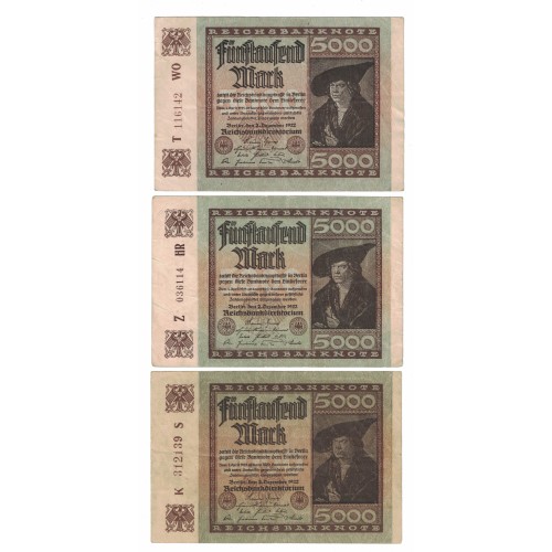 1922 - Alemania Pic 81 billete de 5.000 Marcos EBC