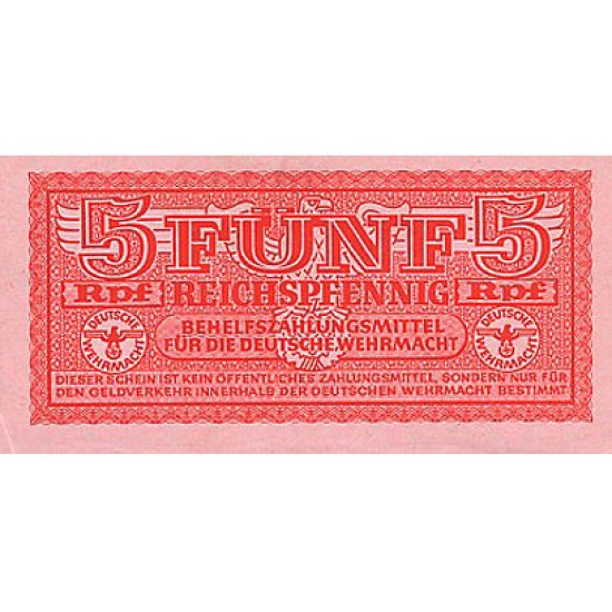 1940 - Germany PIC M33 5 Reichsmarks banknote 1940 - Germany PIC M33 5 Reichsmarks banknote