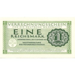 1944 - Alemania PIC M38 billete de 1 Reichsmark
