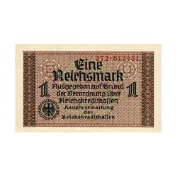 1940/5 - Alemania PIC R136a billete de 1 Reichsmarco