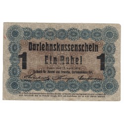 1916 - Alemania PIC R122 billete de 1 Rubei MBC