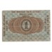 1916 - Alemania PIC R122 billete de 1 Rubei MBC
