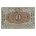 1916 - Alemania PIC R122 billete de 1 Rubei MBC