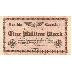 1923 -  Alemania PIC Specimen 1011 billete 1 Millón de Marcos S/C