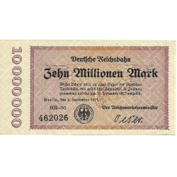 1923 -  Germany PIC Specimen 1014 10 millions of marks UNC
