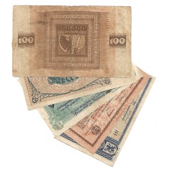 LOTE 2 Alemania 5 billetes usados