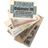LOT 4 Germany 5 used banknotes