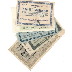 LOTE 5 Alemania 5 billetes usados