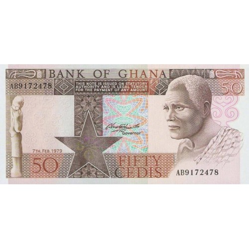 1979 - Ghana pic 22a billete 50 Cedis