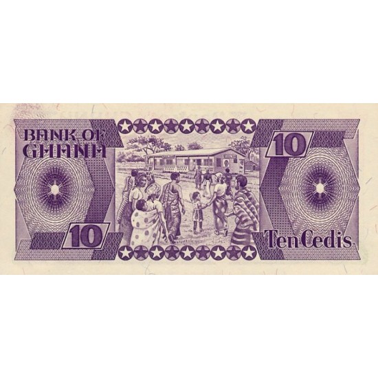 1984 - Ghana Pic 23 10 Cedis banknote 1984 - Ghana Pic 23 10 Cedis banknote