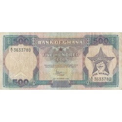 1986- Ghana pic 28a billete 500 Cedis