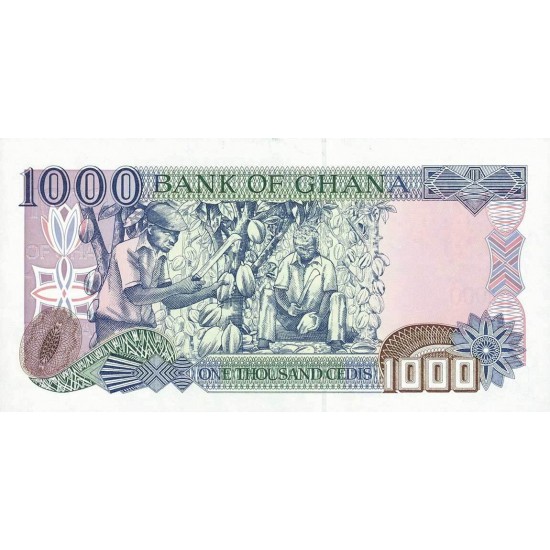 2001 - Ghana Pic 32g 1000 Cedis banknote 10/2001 2001 - Ghana Pic 32g 1000 Cedis banknote 10/2001