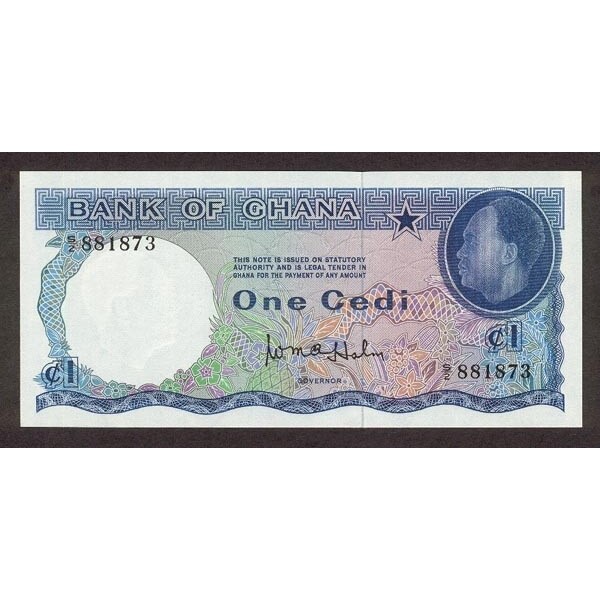  1965- Ghana Pic 5  1Cedi  banknote