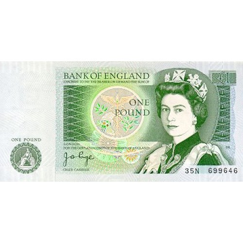1978/84 - Great Britain PIC 377b 1 Pound banknote UNC