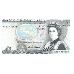 1980/87 - Great Britain PIC 378c 5 Pounds UNC-