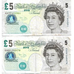 2004 - Great Britain PIC 391c 5 Pounds VF 2004 - Great Britain PIC 391c 5 Pounds VF