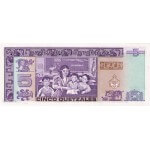 1991 - Guatemala P74b 5 Quetzales banknote